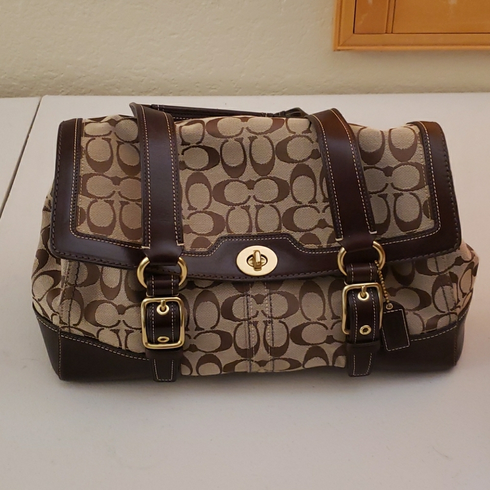 Coach Signature C Bleaker Satchel Handbag